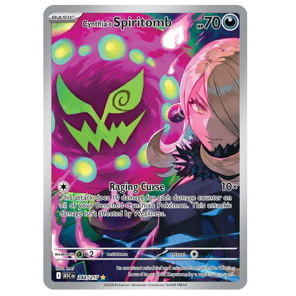 Pokemon TCG Cynthia's Spiritbomb Ascended Heroes 244/217