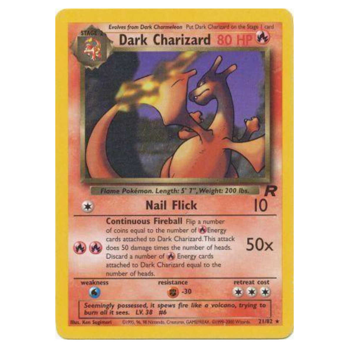 Pokemon TCG Dark Charizard Team Rocket 21/82