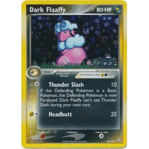 Pokemon TCG Dark Flaaffy * Holo* Team Rocket Returns 51/109 Stamped