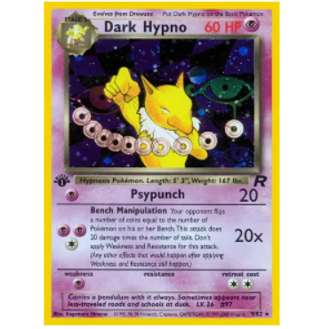 Pokemon TCG Dark Hypno Team Rocket 9/82