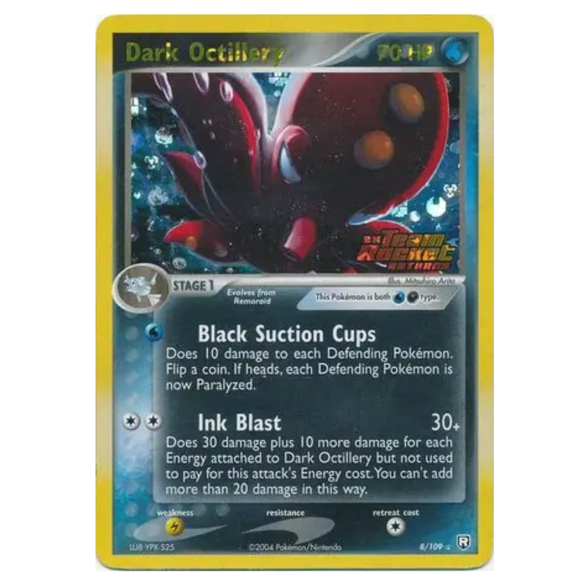 Pokemon TCG Dark Octillery *Reverse Holo* EX Team Rocket Returns 8/109