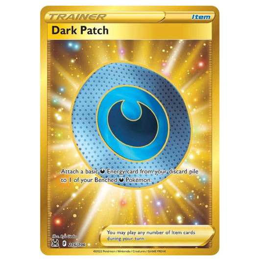 Pokemon TCG Dark Patch Gold Lost Origin 216/196
