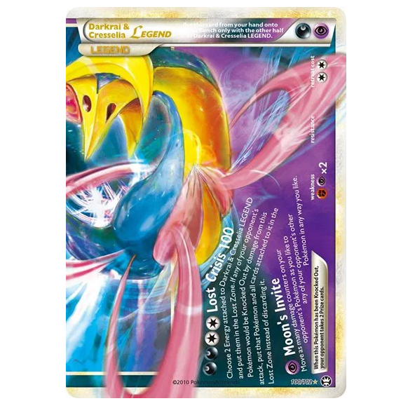 Pokemon TCG Darkrai & Cresselia Legend *Bottom* Triumphant 100/102