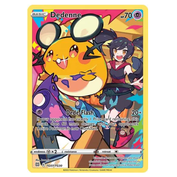 Pokemon TCG Dedenne Brilliant Stars TG07/TG30