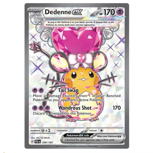 Pokemon TCG Dedenne Ex Paldea Evolved 239/193