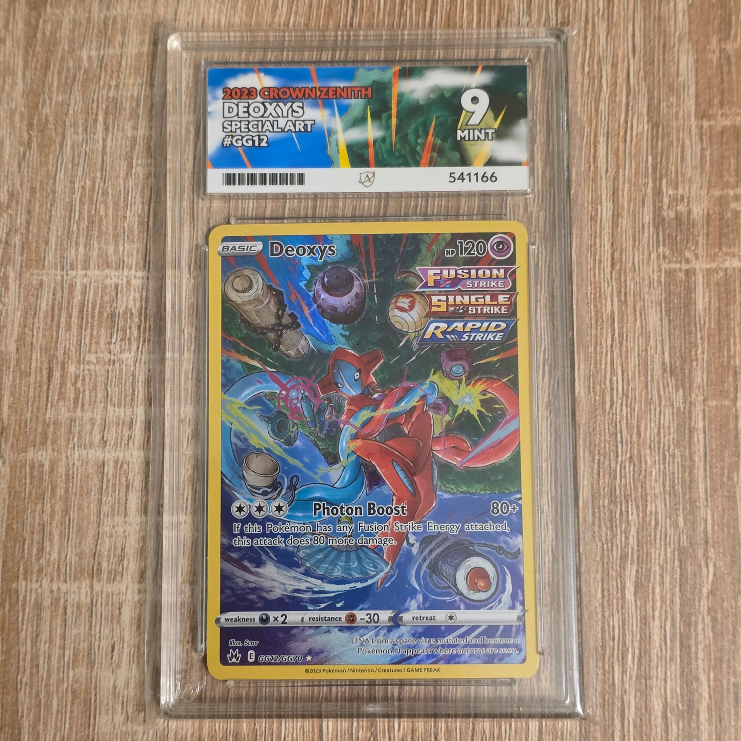 Pokemon TCG Deoxys Crown Zenith GG12/GG70 (Ace 9)