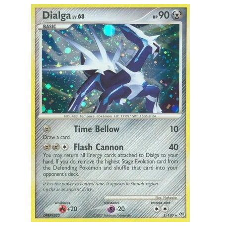 Pokemon TCG Dialga LV.68 *Holo* Diamond & Pearl 1/130