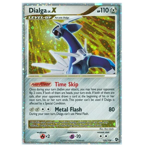 Pokemon TCG Dialga LV.X Great Encounters 105/106