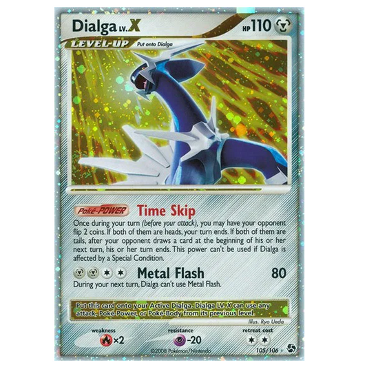 Pokemon TCG Dialga LV.X Great Encounters 105/106