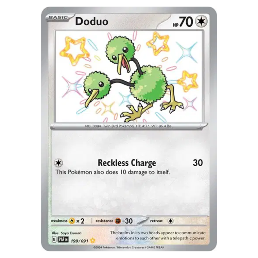 Pokemon TCG Doduo *Baby Shiny* Paldean Fates 199/091