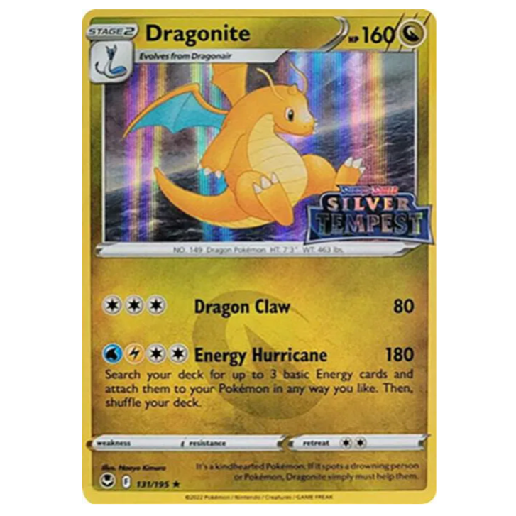 Pokemon TCG Dragonite Silver Tempest Stamped 131/195 *Sealed*