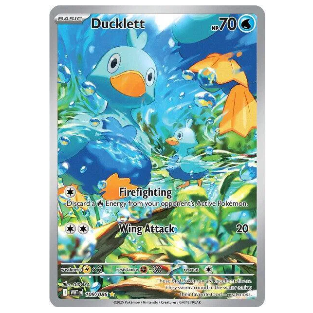 Pokemon TCG Ducklett White Flare 109/086