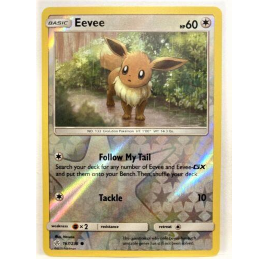 Pokemon TCG Eevee *Reverse Holo* Cosmic Eclipse 167/136