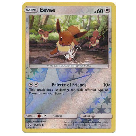 Pokemon TCG Eevee *Reverse Holo* Ultra Prism 105/156