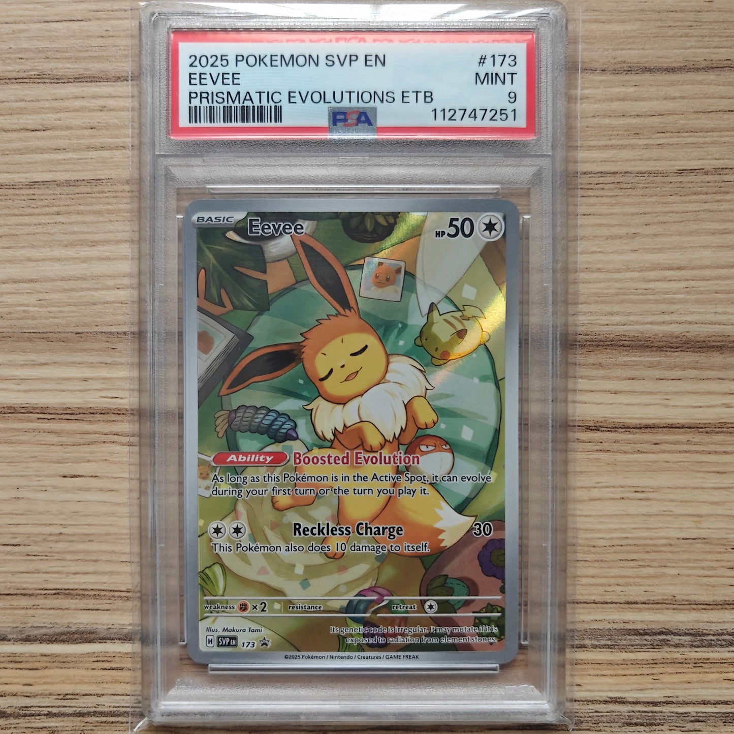 Pokemon TCG Eevee Scarlet & Violet Promo 173 (PSA 9).