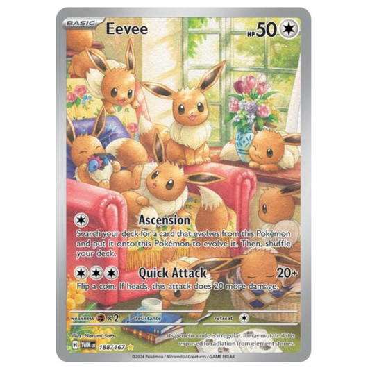 Pokemon TCG Eevee Twilight Masquerade 188/167