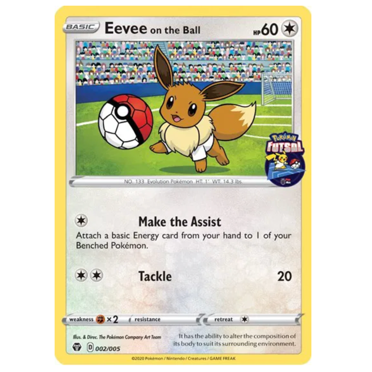 Pokemon TCG Eevee on the Ball Futsal 002/005