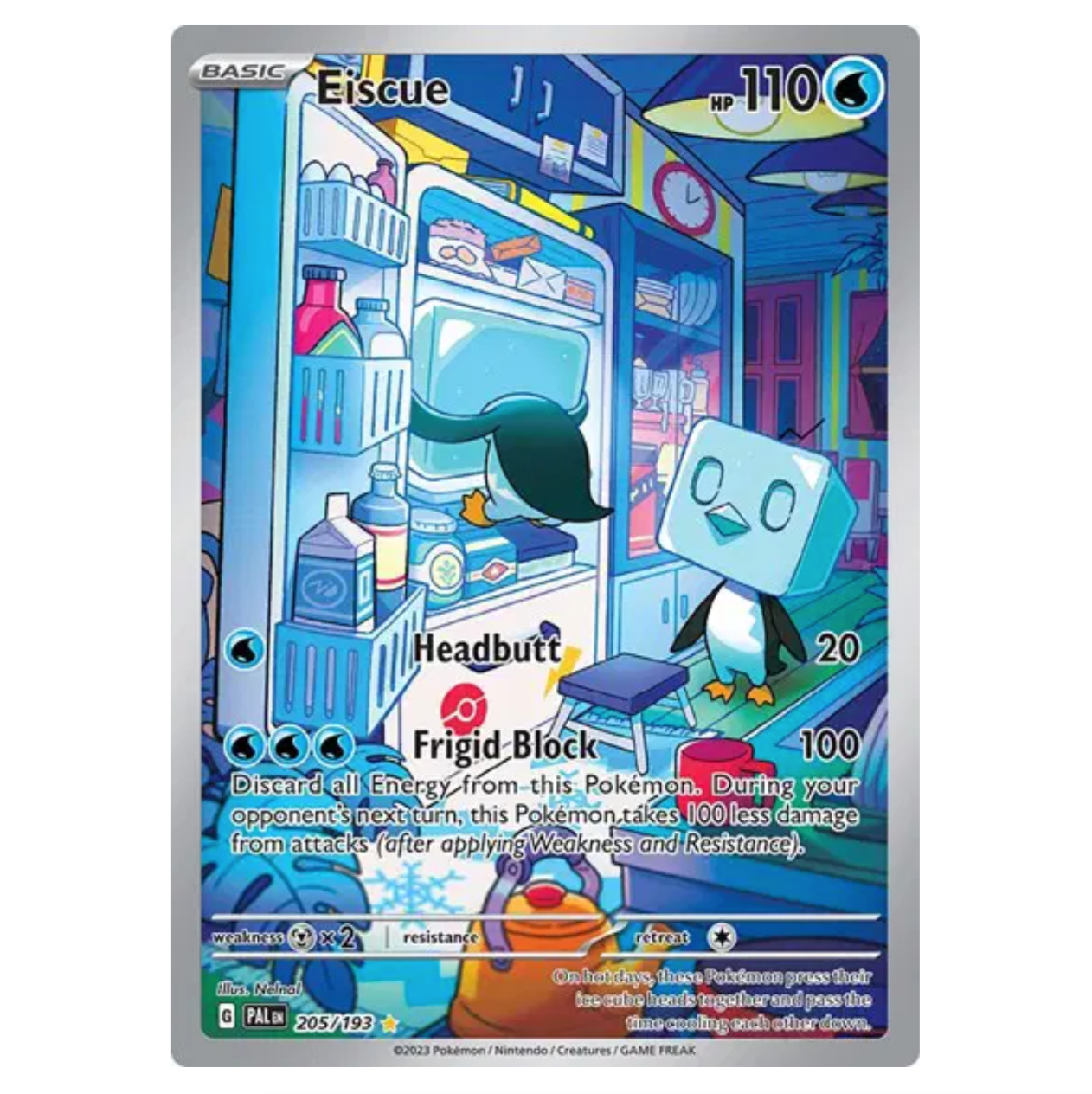 Pokemon TCG Eiscue Paldea Evolved 205/193