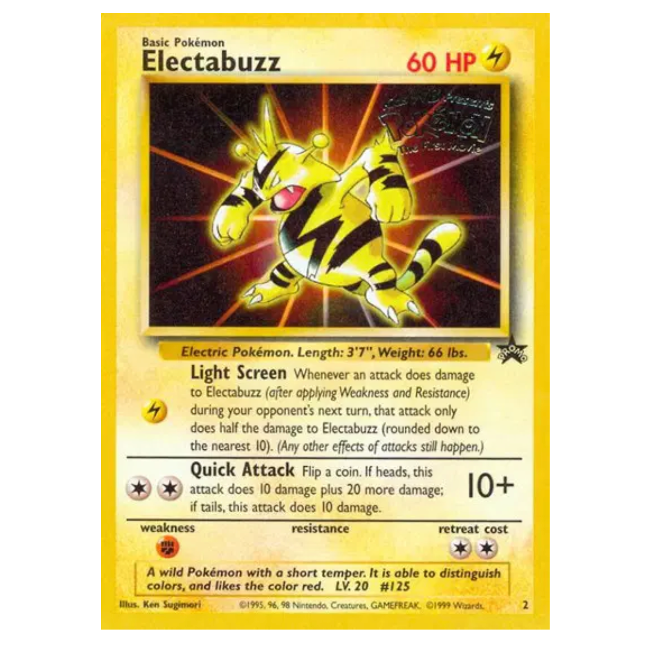 Pokemon TCG Electabuzz Movie Promo 2