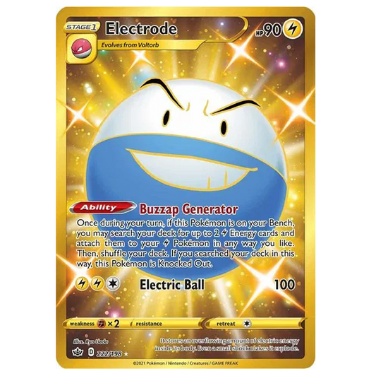 Pokemon TCG Electrode Chilling Reign 222/198