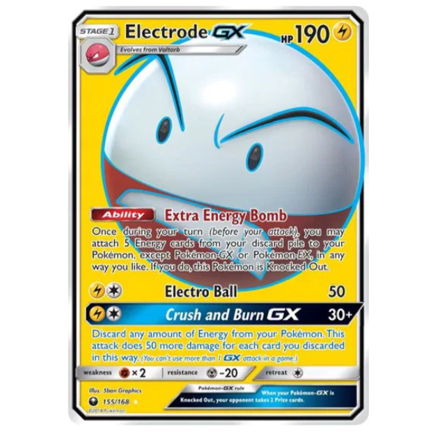 Pokemon TCG Electrode GX Celestial Storm 155/168