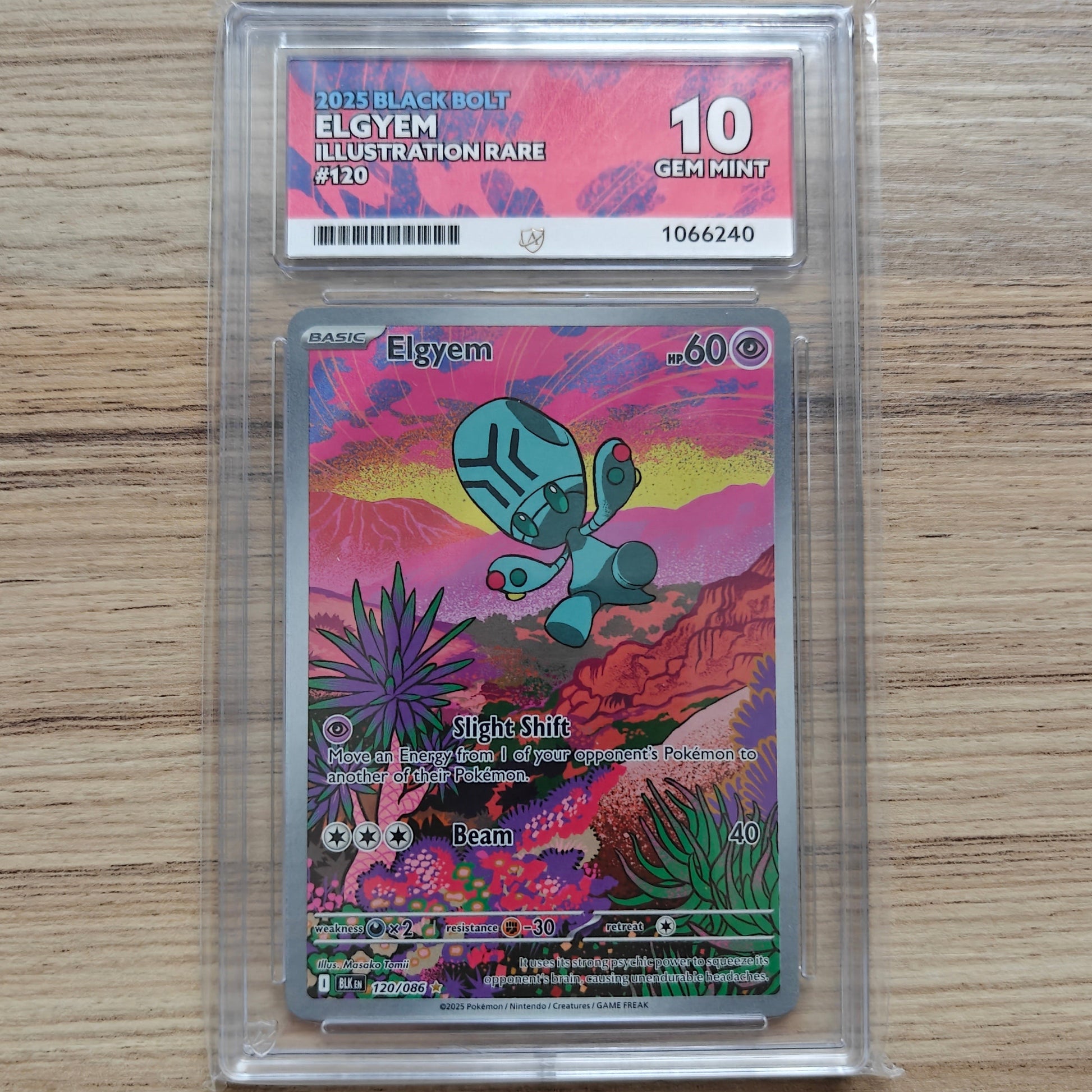 Pokemon TCG Elgyem Black Bolt 157/086 (ACE 10)