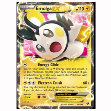 Pokemon TCG Emolga EX XY Base Set 46/146