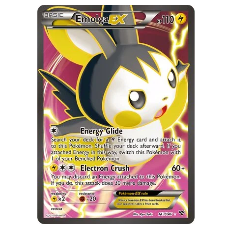 Pokemon TCG Emolga EX X&Y 143/143