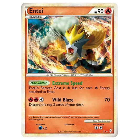 Pokemon TCG Entei Call of Legends SL3