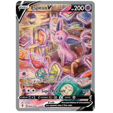 Pokemon TCG Espeon V Evolving Skies 180/203