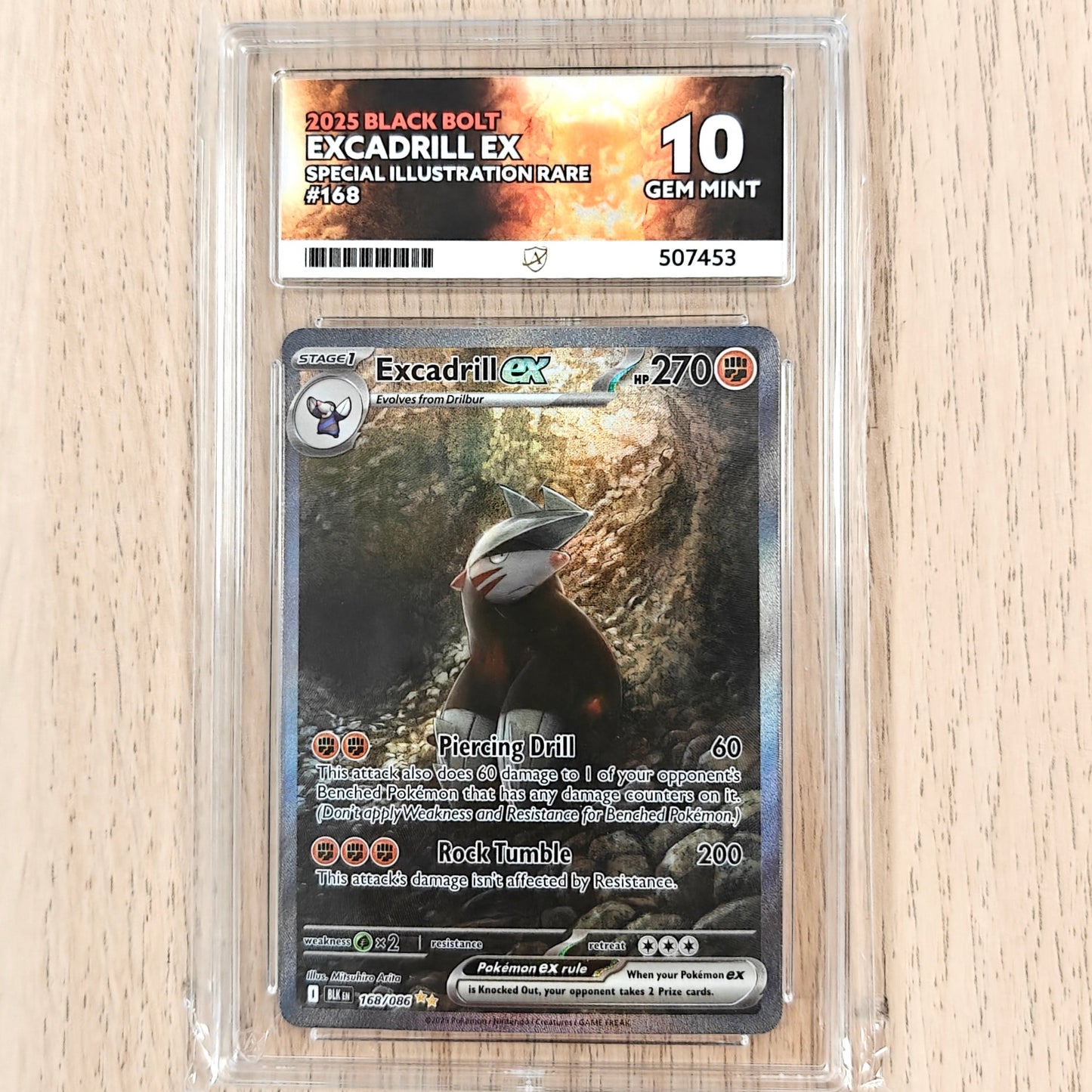 Pokemon TCG Excadrill EX SIR 168/086 Black Bolt - Ace 10