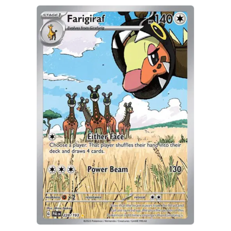 Pokemon TCG Farigiraf Paldea Evolved 228/193