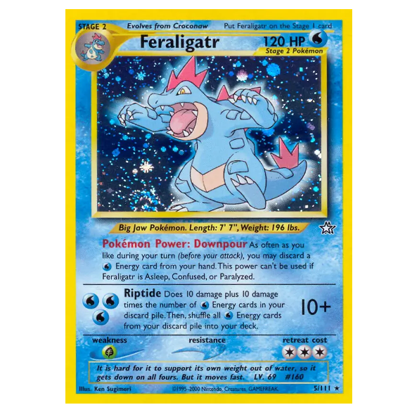 Pokemon TCG Feraligatr *Holo* Neo Genesis 5/111