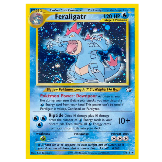 Pokemon TCG Feraligatr *Holo* Neo Genesis 5/111