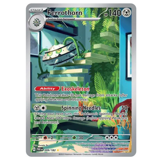 Pokemon TCG Ferrothorn Paradox Rift 209/182