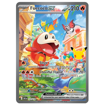 Pokemon TCG Fuecoco ex 30th Anniversary 147/128