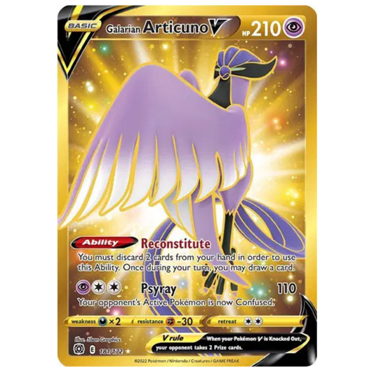 Pokemon TCG Galarian Articuno v Brilliant Stars 181/172