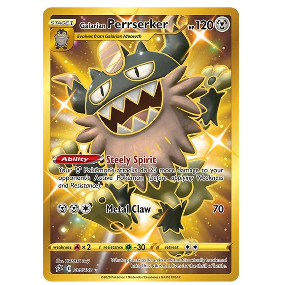 Pokemon TCG Galarian Perrserker Rebel Clash 205/192