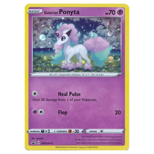 Pokemon TCG Galarian Ponyta Promo SWSH013