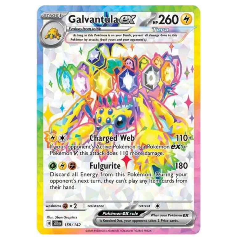 Pokemon TCG Galvantula ex Stellar Crown 159/142
