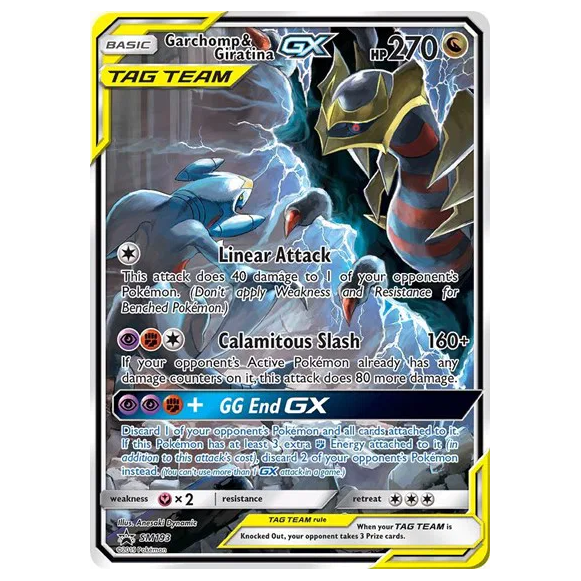 Pokemon TCG Garchomp & Giratina GX Promo SM193