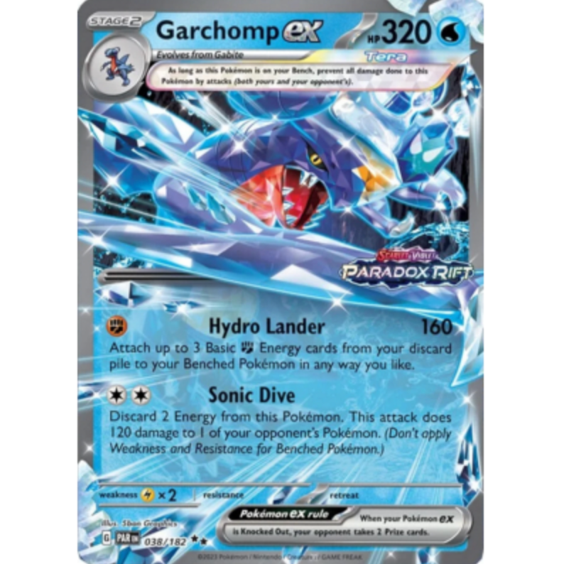 Pokemon TCG Garchomp ex *Jumbo* Paradox Rift 038/182 *Sealed*