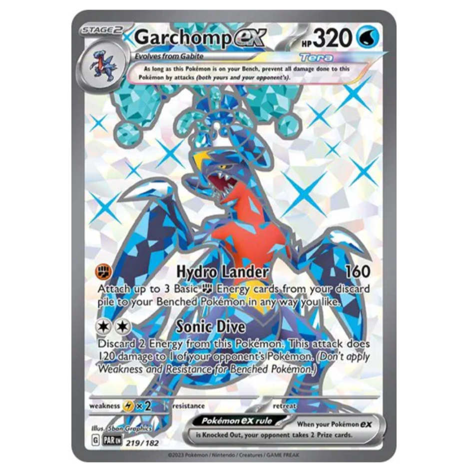 Pokemon TCG Garchomp ex Paradox Rift 219/182