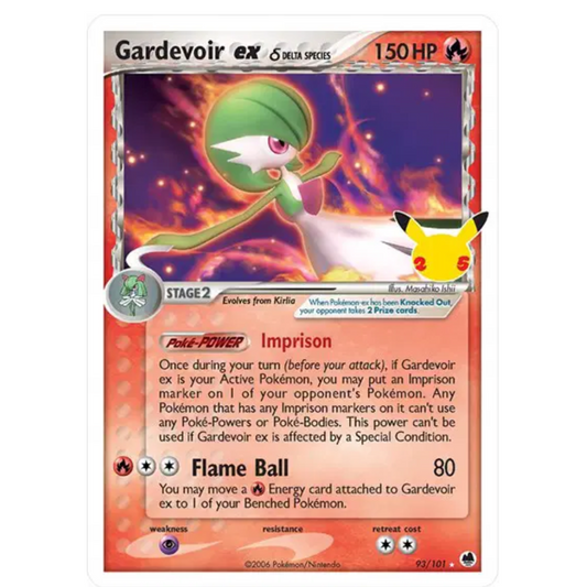 Pokemon TCG Gardevoir ex Celebrations 93/101