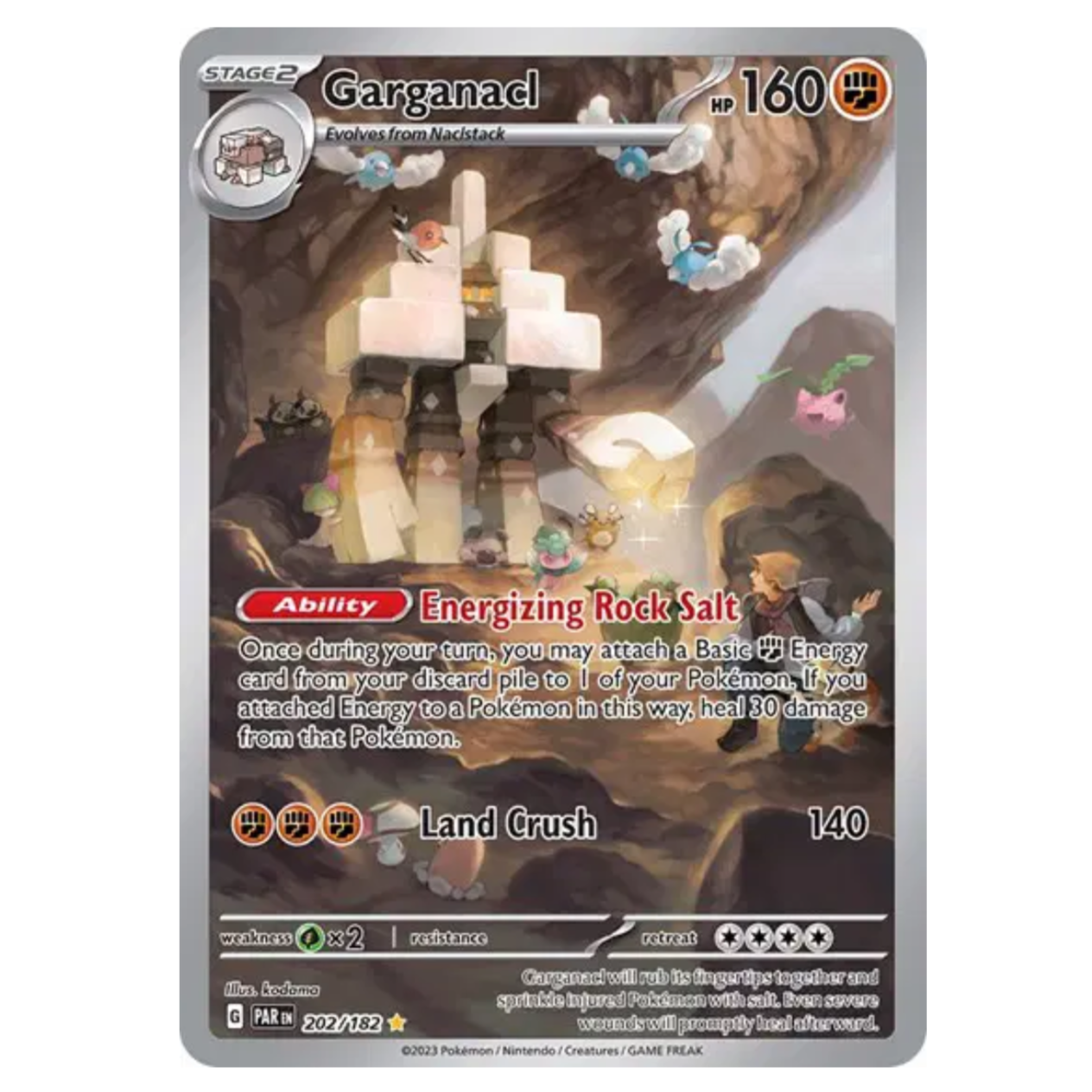 Pokemon TCG Garganacl Paradox Rift 202/182