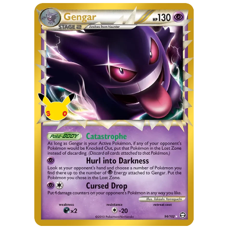 Pokemon TCG Gengar 30th Anniversary 94/102