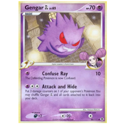 Pokemon TCG Gengar GL Rising Rivals 40/111