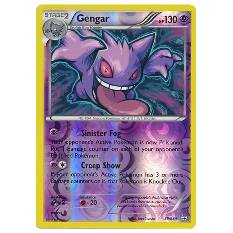 Pokemon TCG Gengar *Reverse Holo* Generations 35/83