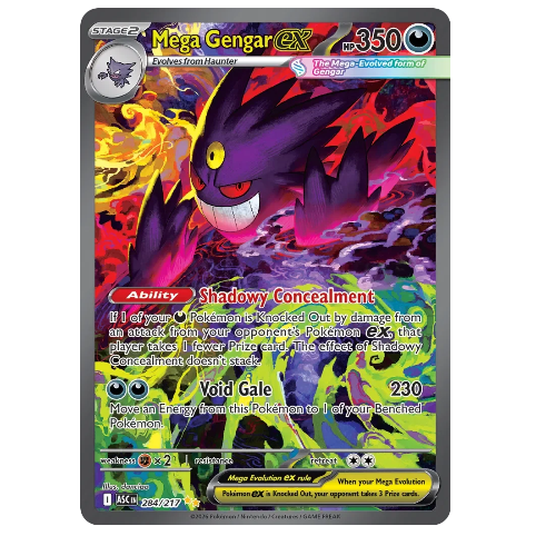 Pokemon TCG Gengar ex Ascended Heroes 284/217