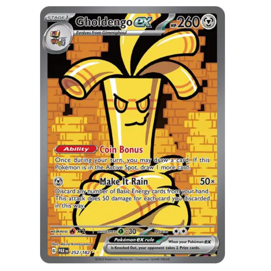 Pokemon TCG Gholdengo ex Paradox Rift 252/182